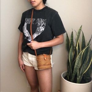 RARE Rattan Crossbody Bag